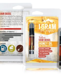 BC Vapes Sour Diesel Honey Oil Vape Cartridge