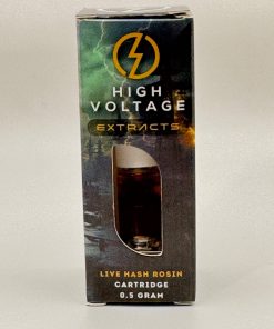 High Voltage Extracts - Live Hash Rosin Vape Carts (0.5 Gram)