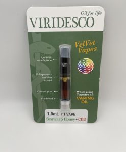 Viridesco - 1:1 CBD:THC Honey Oil Carts (1 Gram)